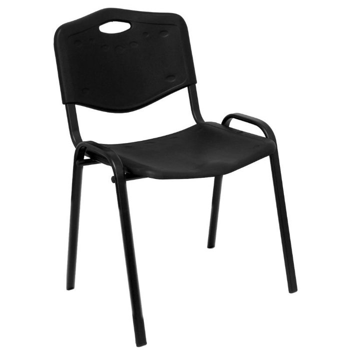 NOWY STYL Silla Iso de PVC Negro sin brazos
